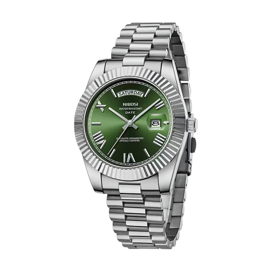 Day Date Silver Green